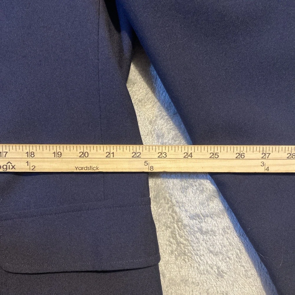 Reed St James Blazer Mens‎ 44L Navy Blue Gold Buttons USA VTG Academia Preppy